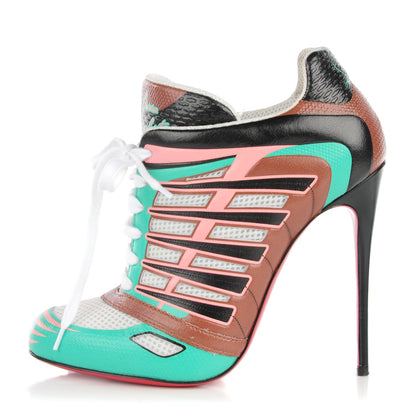Christian Louboutin Kid Jazz Calfskin Boltina 120 Booties 38.5 Opaline Cuoio 1 of 9