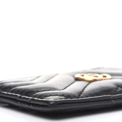 Gucci Calfskin Matelasse GG Marmont Card Holder Black 7 of 10