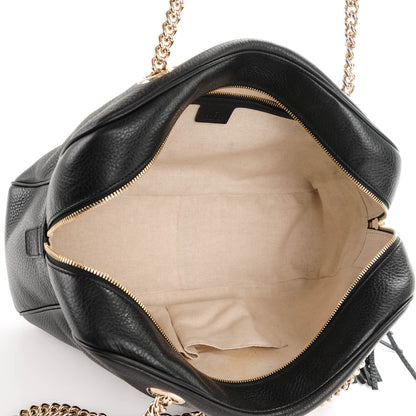Gucci Pebbled Calfskin Medium Soho Bowler Black 5 of 7