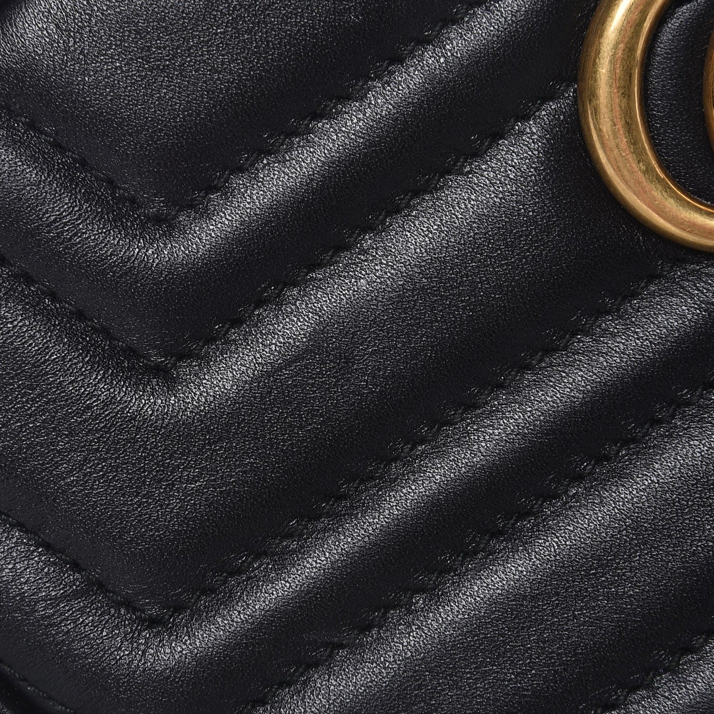 Calfskin Matelasse GG Marmont Belt Bag 85 34 Black