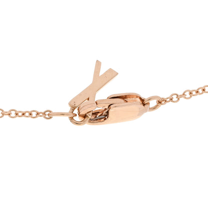 Tiffany 18K Rose Gold Interlocking Atlas Open Pendant Necklace 4 of 6