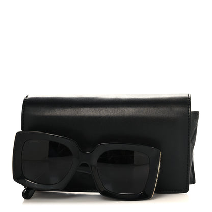 Chanel Acetate Rectangle Sunglasses 5435 Black 7 of 7