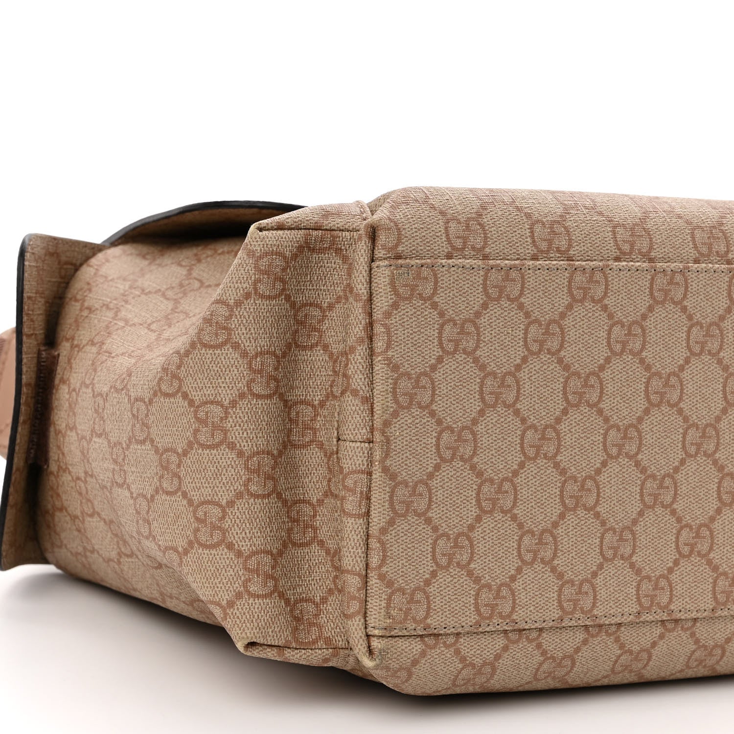 Gucci GG Supreme Monogram Messenger Diaper Bag Beige 9 of 12