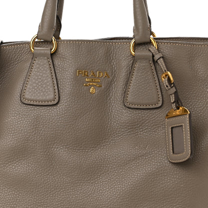 Prada Vitello Daino Zippered Tote Argilla 8 of 14