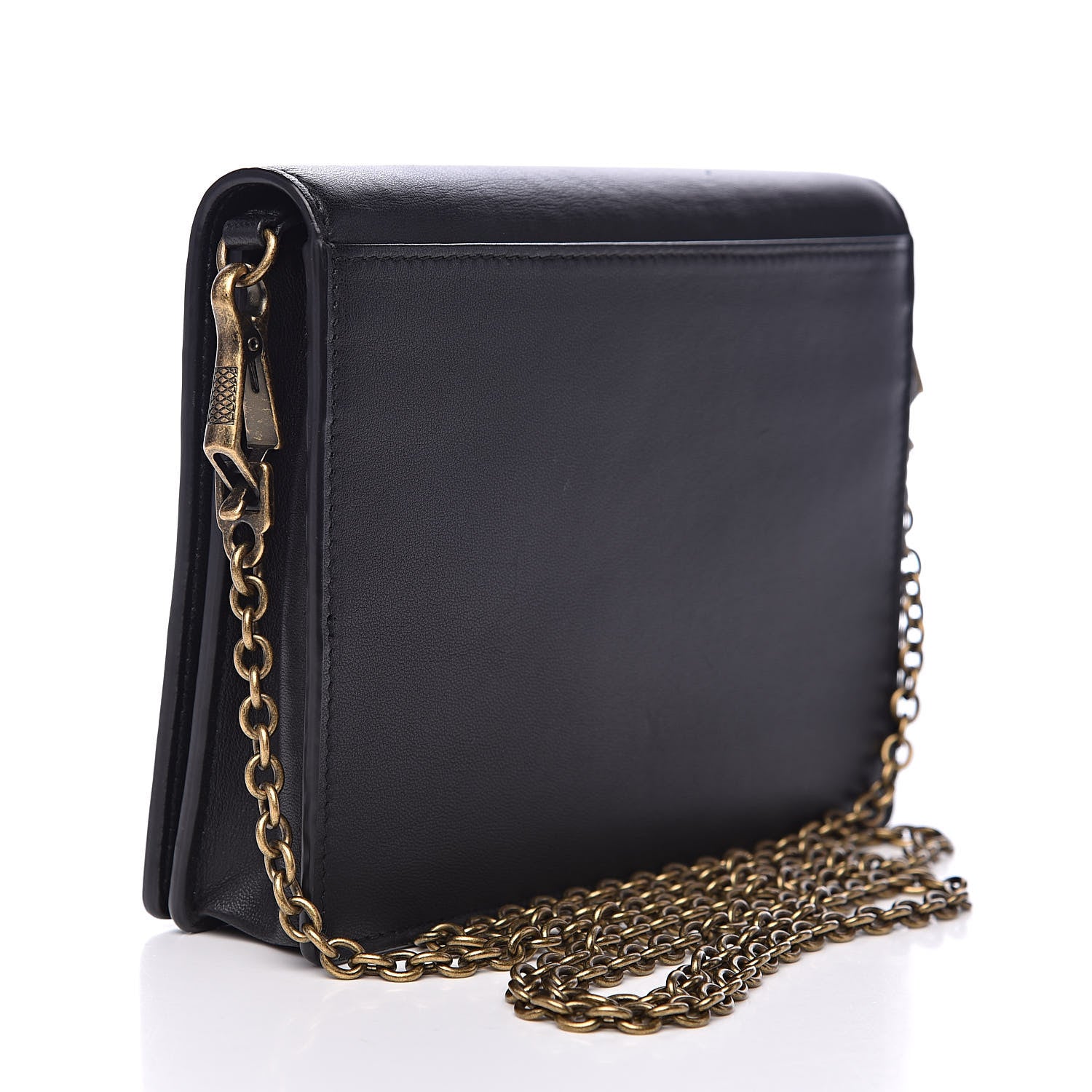 Bottega Veneta Nappa Intrecciato Brio Chain Wallet Black 3 of 9