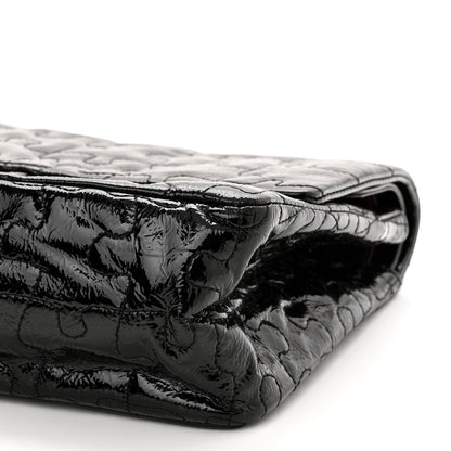 Chanel Crackled Patent Calfskin Puzzle 2.55 Reissue 226 Flap Black 10 of 11