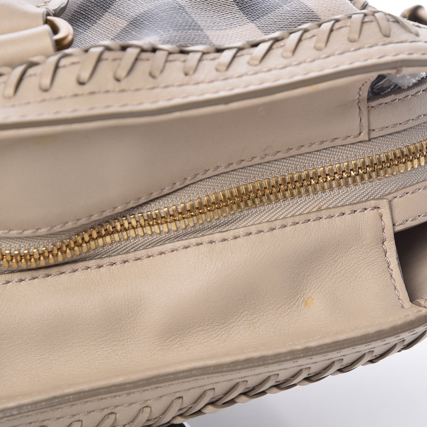 Smoked Check Tote Trench