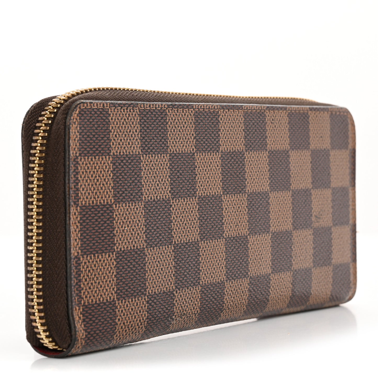 Damier Ebene Clemence Wallet Cherry