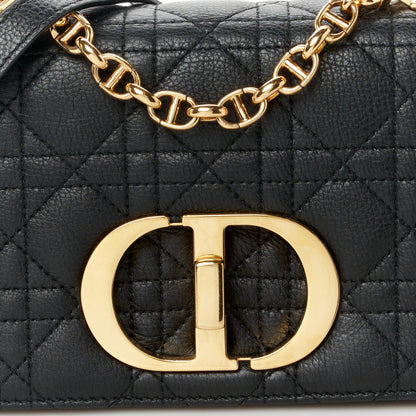 Christian Dior Calfskin Cannage Small Caro Bag Black 7 of 10