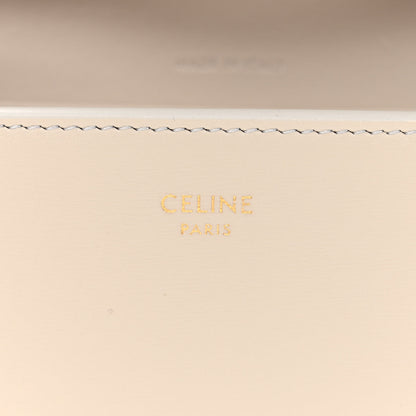 Celine Shiny Calfskin Triomphe Margo Wallet on Chain Light Stone 6 of 15