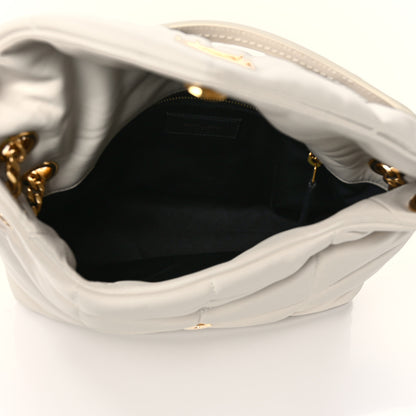 Saint Laurent Lambskin Quilted Small Loulou Puffer Monogram Chain Satchel Crema Soft 5 of 12