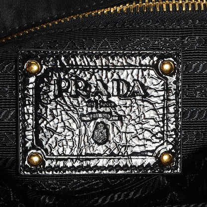 Prada Tessuto Nylon Pietre Jeweled Shoulder Bag Nero Black 6 of 9