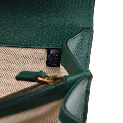Gucci Pebbled Calfskin Small Dionysus Shoulder Bag Emerald 9 of 12