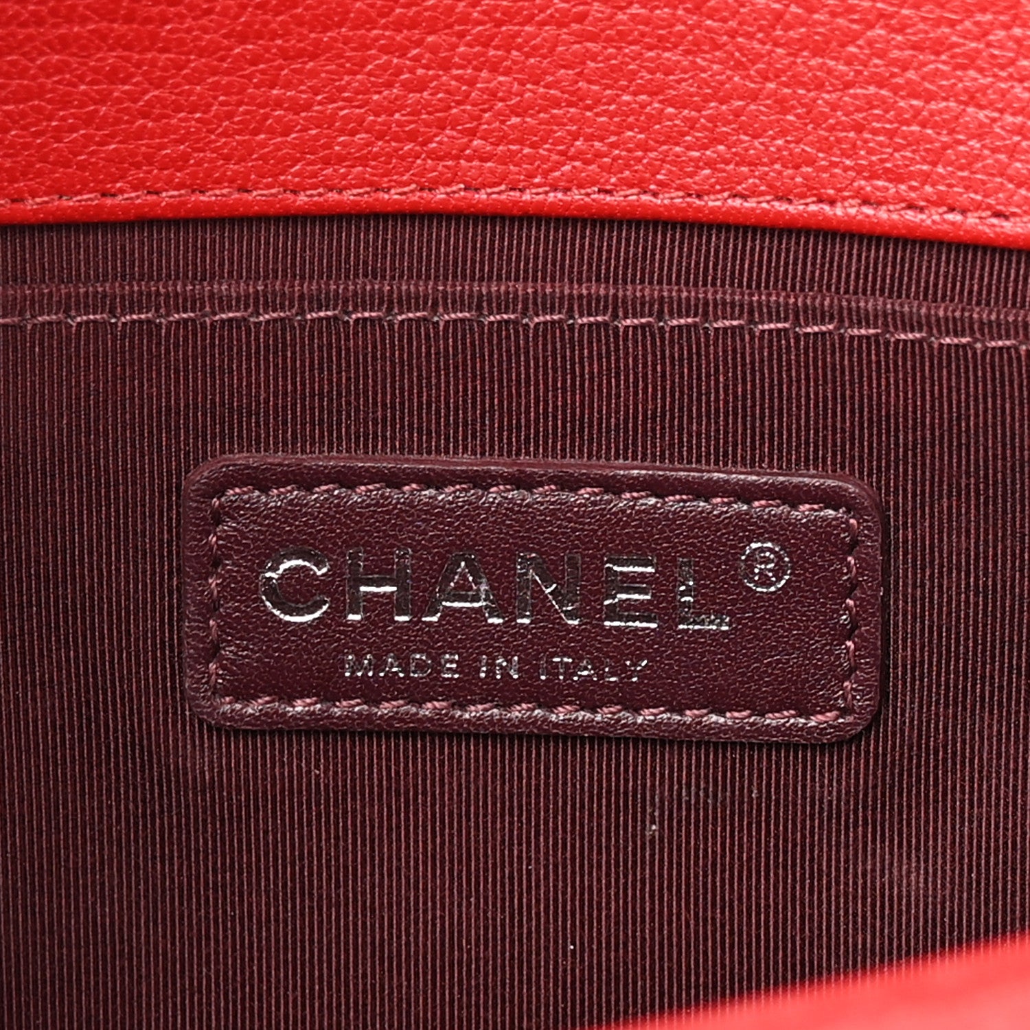 Chanel Goatskin Quilted Patent Medium Duo Boy Flap Red 6 of 14