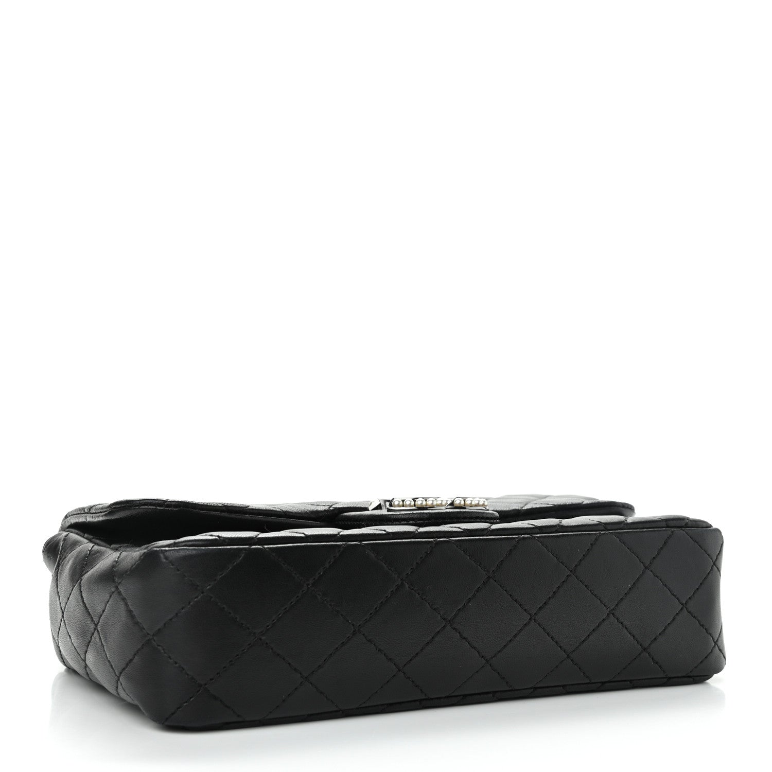 Chanel Lambskin Medium Westminster Pearl Flap Black 4 of 10