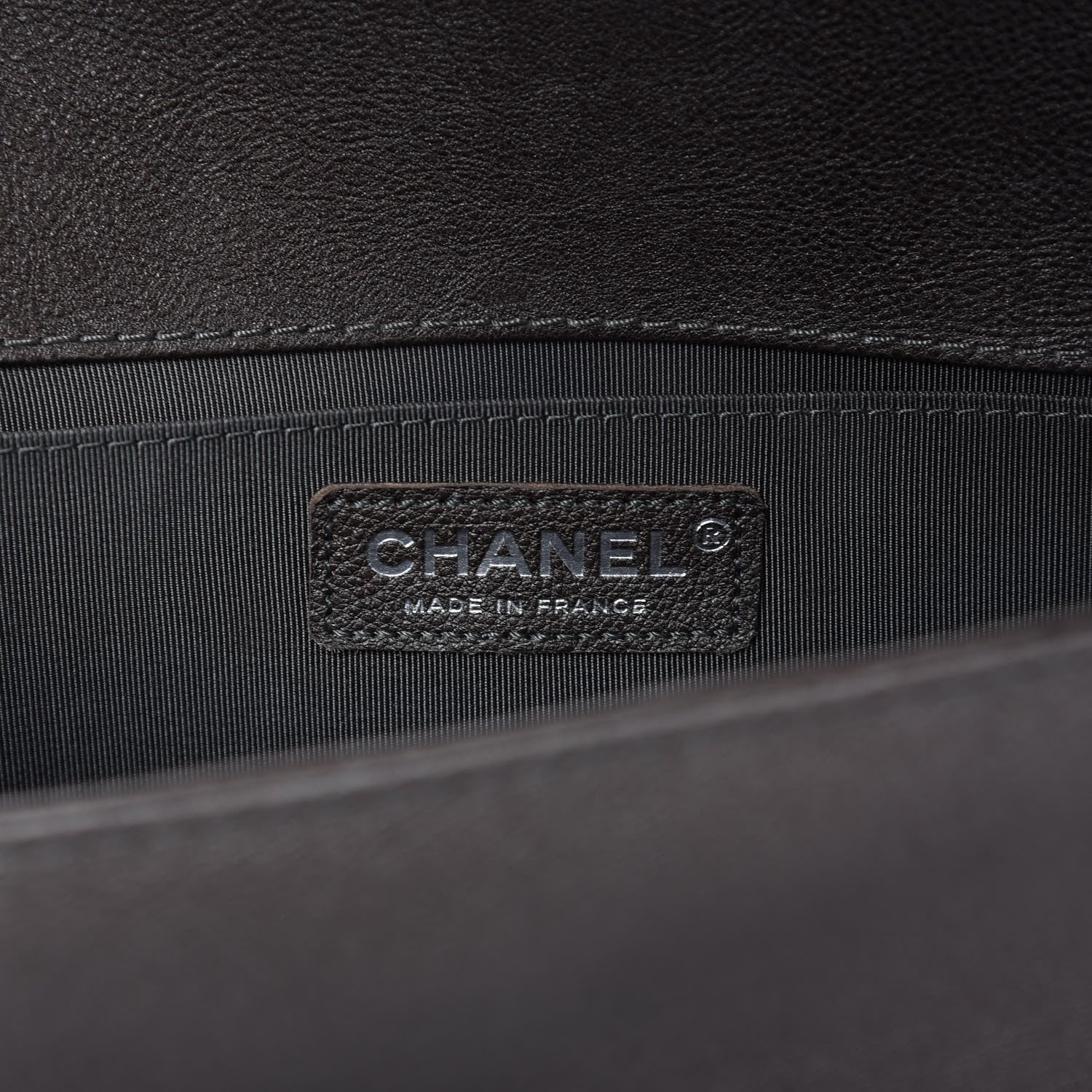 Chanel Metallic Calfskin Quilted Medium Boy Flap Dark Silver 9 of 11