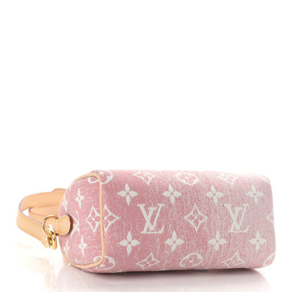 Louis Vuitton Monogram Jacquard Denim Nano Speedy Bandouliere Pink 4 of 8