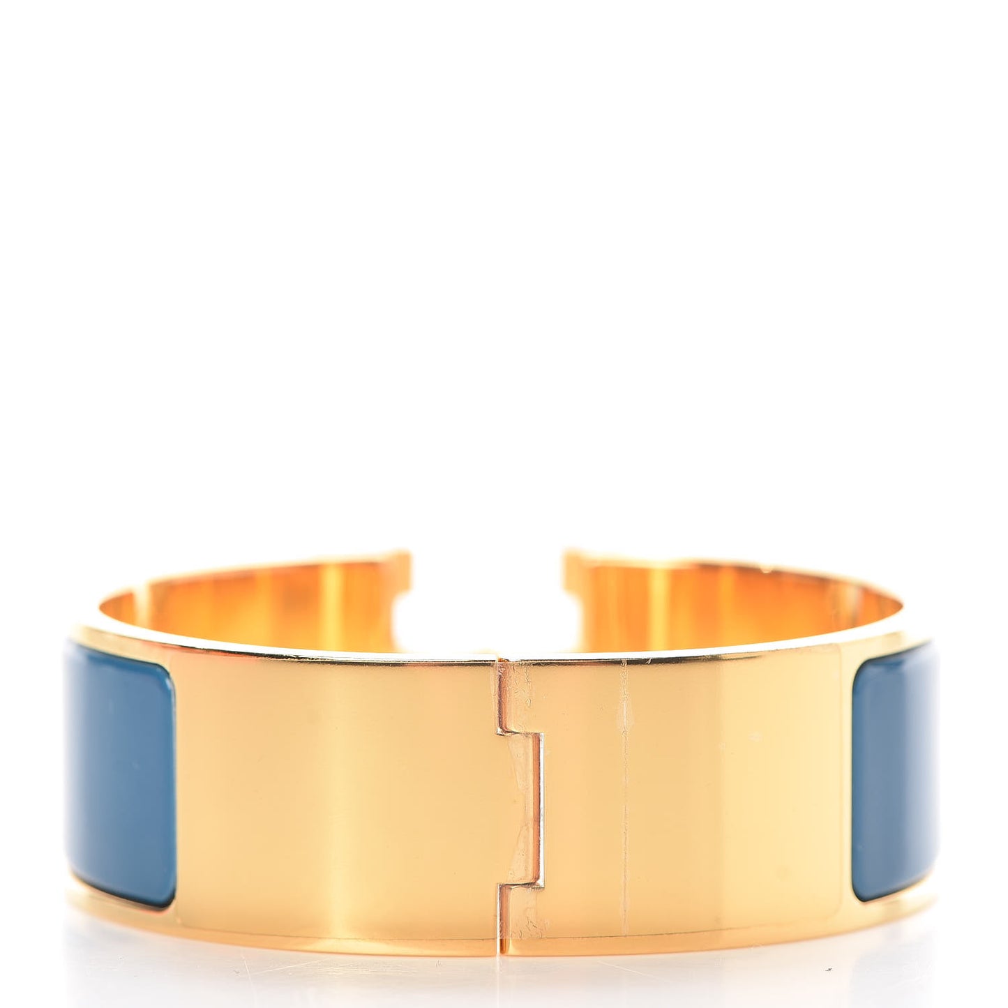 Enamel Wide Clic Clac H Bracelet PM Bleu Profond
