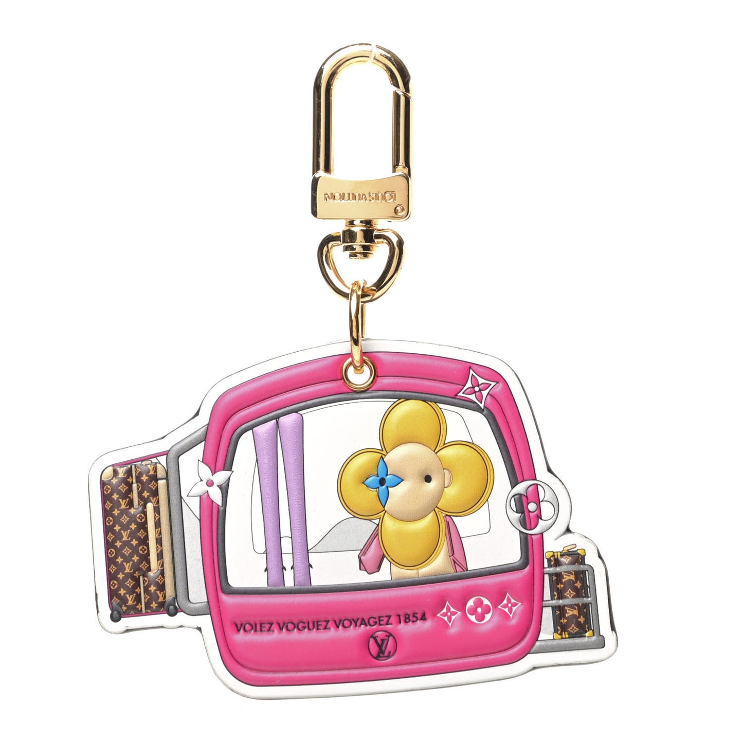 Monogram 2019 Christmas Animation Courchevel Bag Charm Key Ring