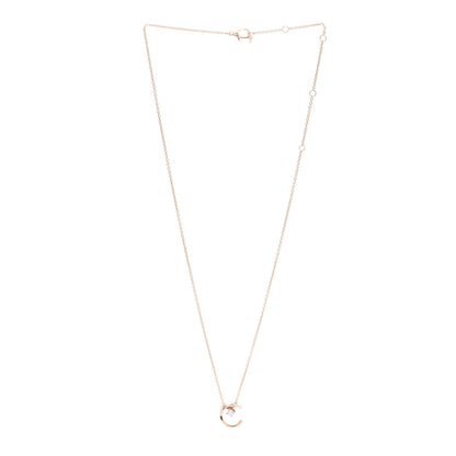 Chanel 18K Beige Gold Diamond Coco Crush C Necklace 3 of 6