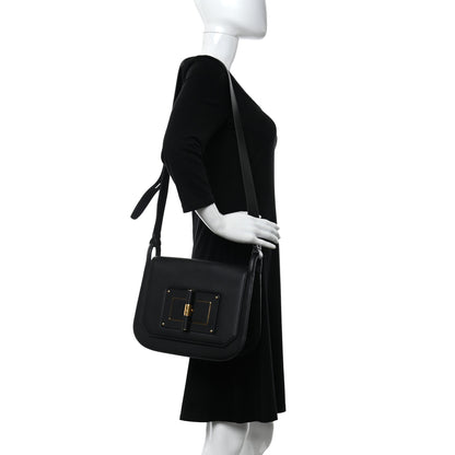 Tom Ford Calfskin Natalia Shoulder Bag Black 2 of 13