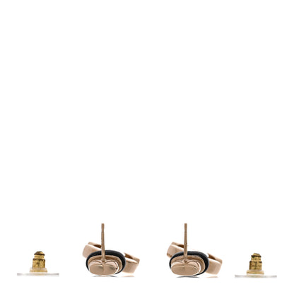 Chanel Lambskin CC Turnlock Drop Earrings Gold Black 3 of 5