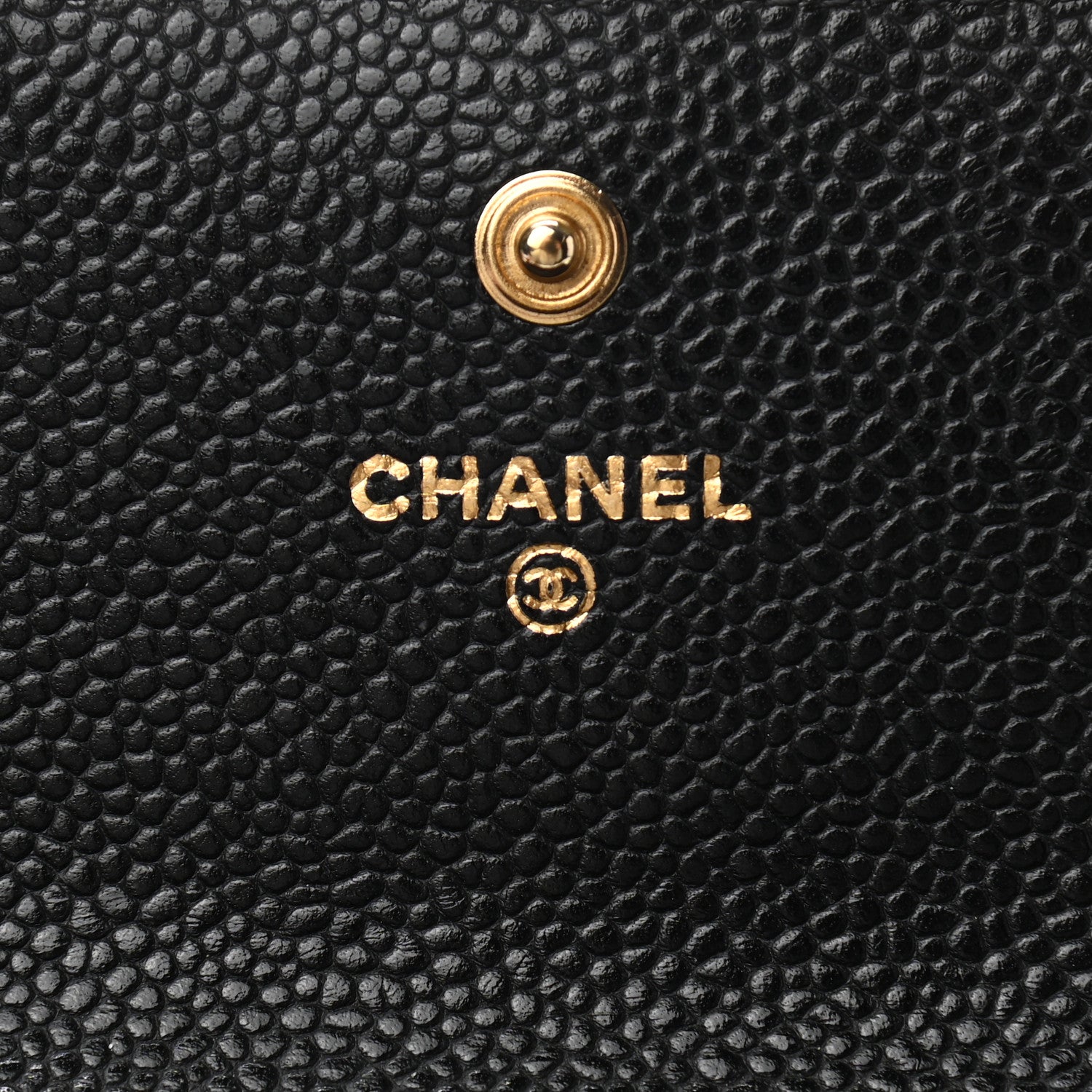 Chanel Caviar Quilted Large Gusset Flap Wallet Black 6 of 10