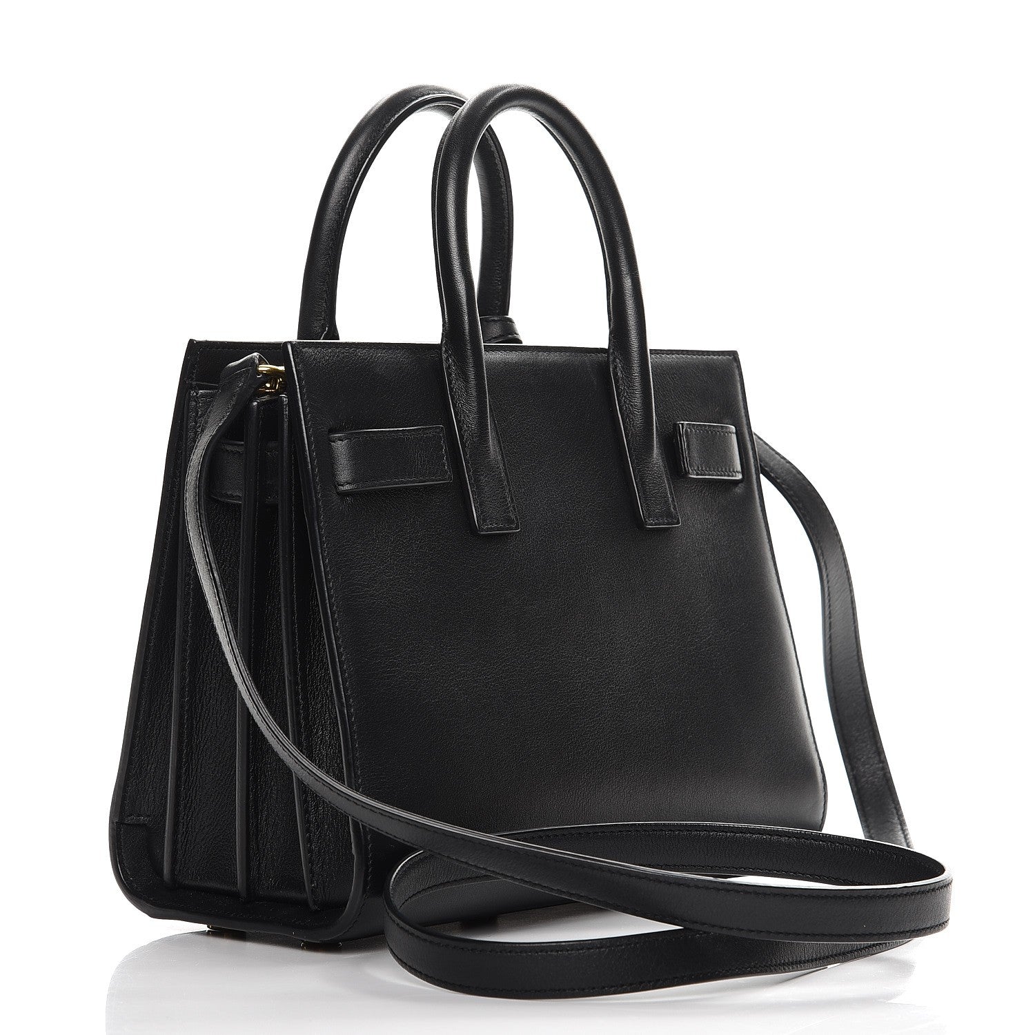 Saint Laurent Grained Calfskin Nano Sac De Jour Black 3 of 7