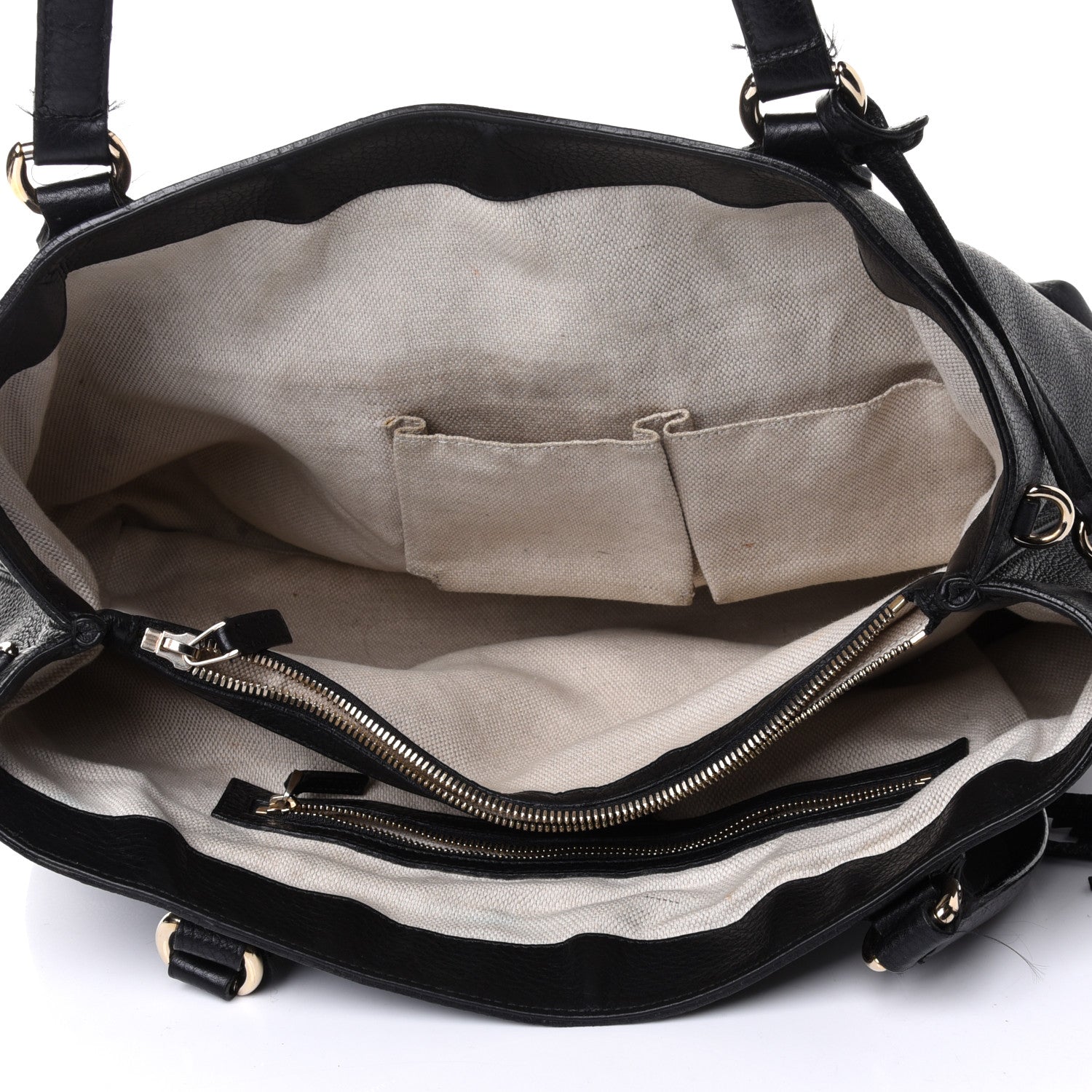 Gucci Cellarius Calfskin Medium Soho Working Tote Black 4 of 4