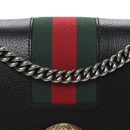 Gucci Calfskin Web Small Dionysus Shoulder Bag Black 8 of 10