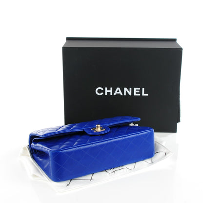 Chanel Lambskin Quilted Medium Double Flap Blue 4 of 8