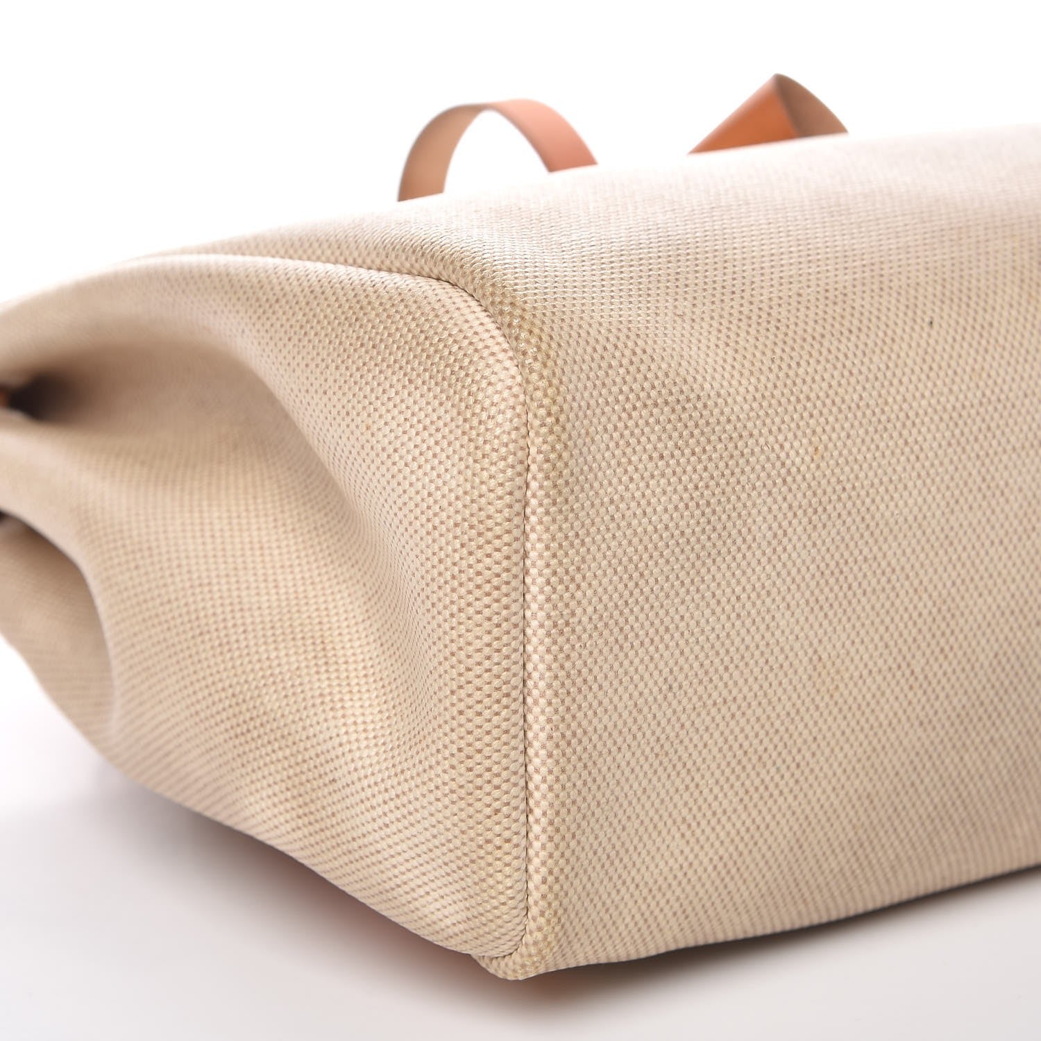 Hermes Toile Vache Calfskin Herbag 30 PM Backpack Natural 13 of 17