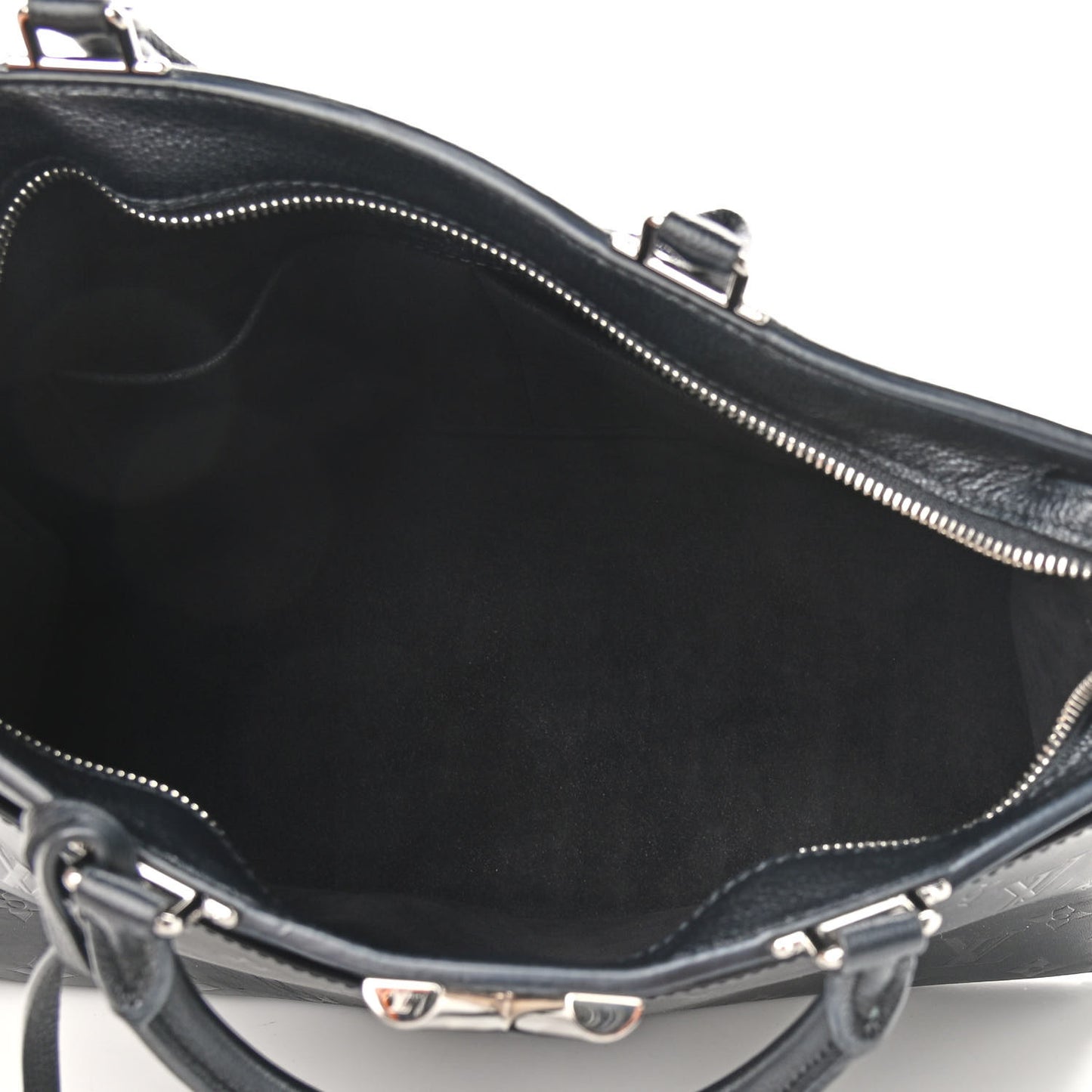 Monogram Cuir Plume Very Zipped Tote Black