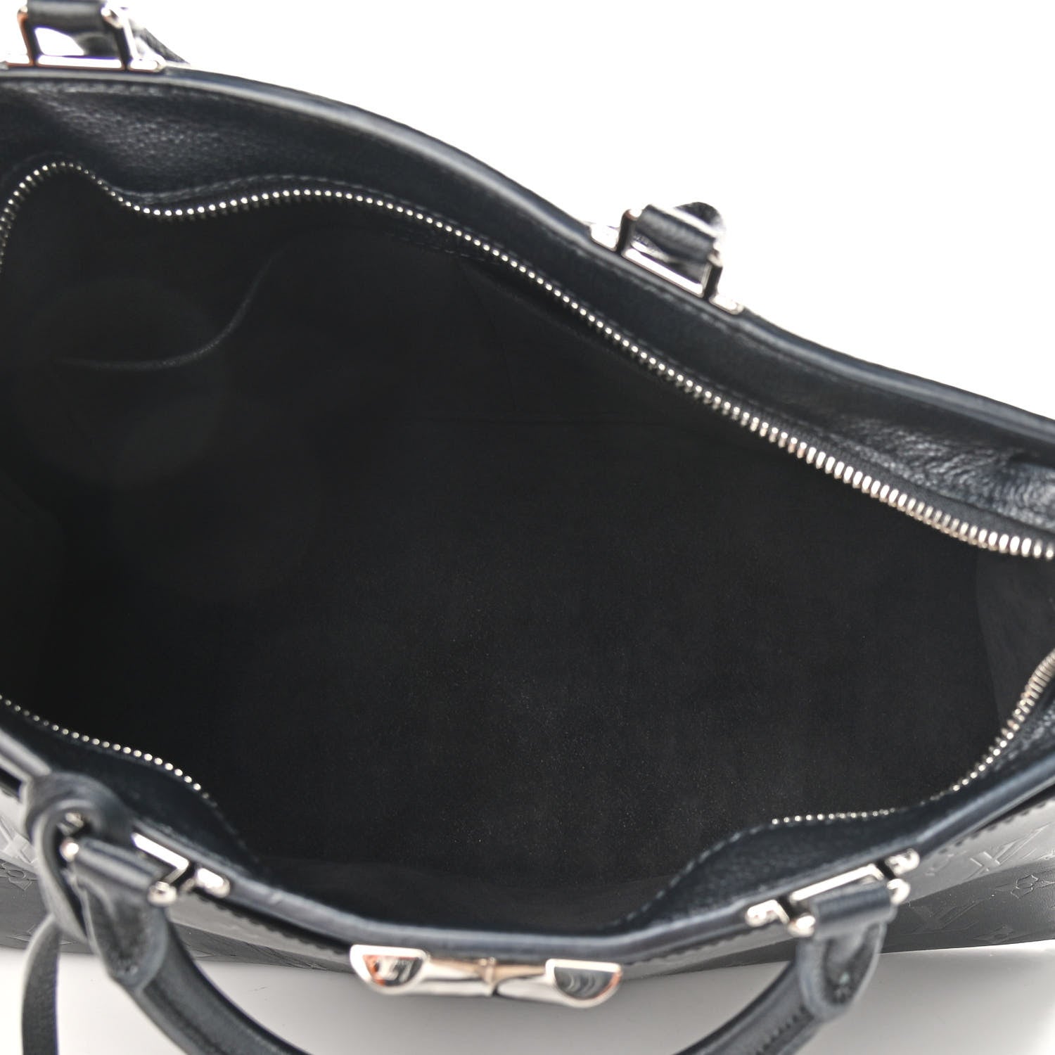 Louis Vuitton Monogram Cuir Plume Very Zipped Tote Black 4 of 8
