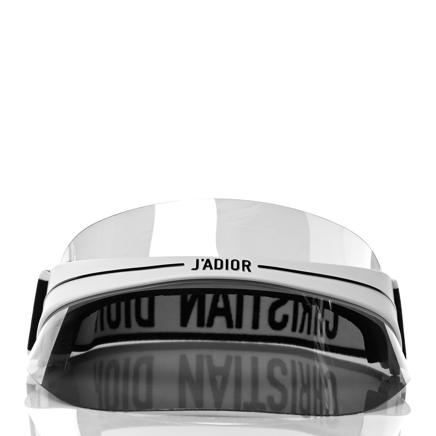 Christian Dior Mirrored DiorClub1 Sun Visor White Black 2 of 5