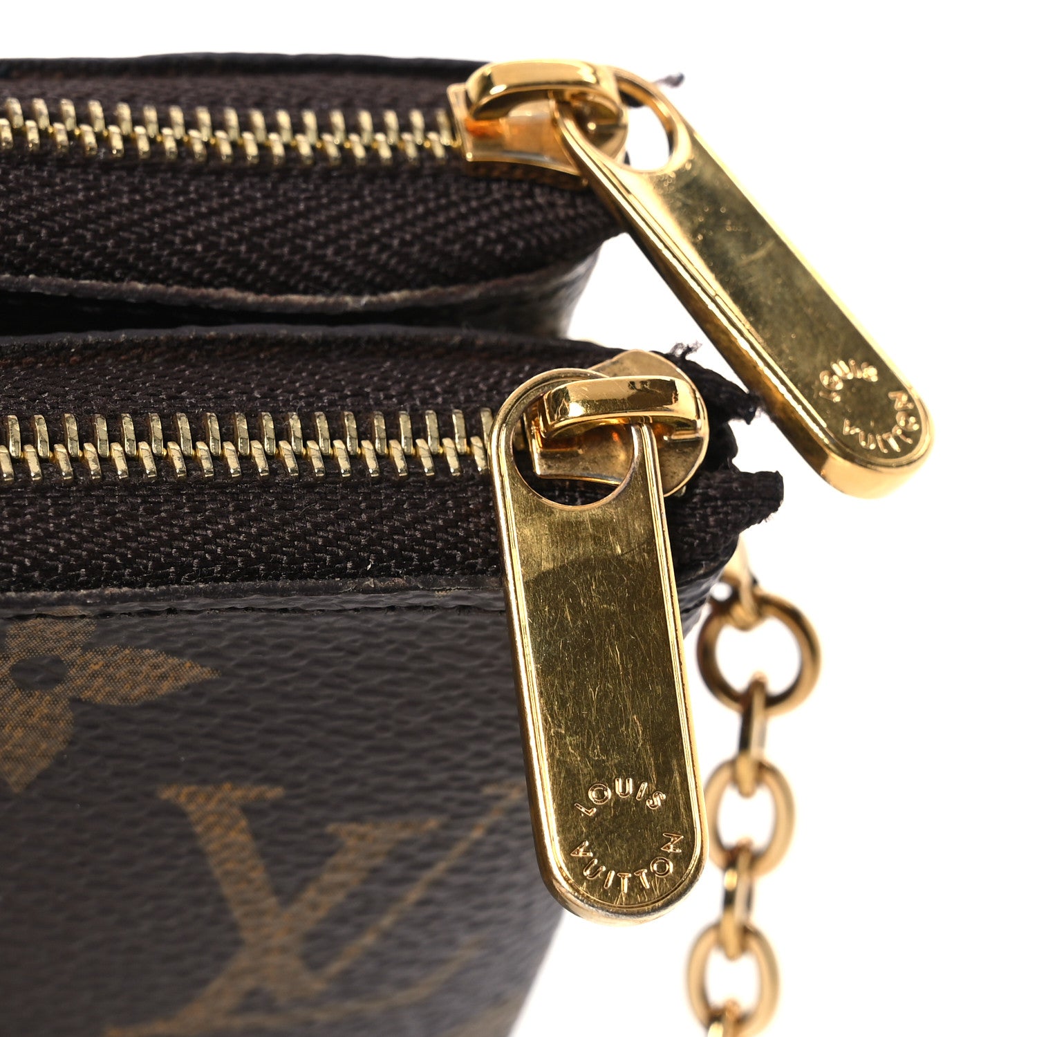 Louis Vuitton Monogram 2020 Christmas Animation Big Wheel Double Zip Pochette Rose Ballerine 11 of 16