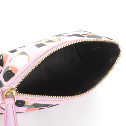 Fendi Nylon Roma Print Large Cosmetic Pouch Lavanda Multicolor 5 of 7