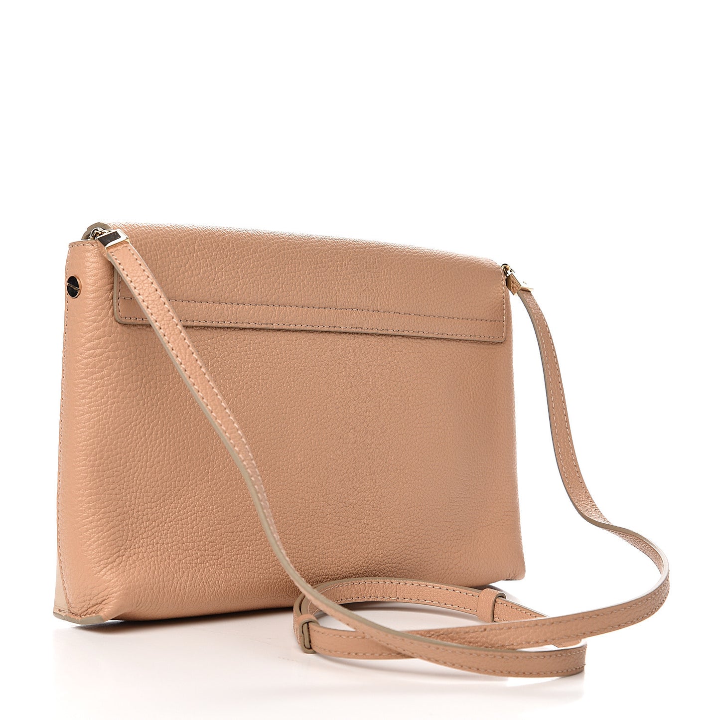 Lambskin Goatskin Cassie Pochette Crossbody Sand Dune
