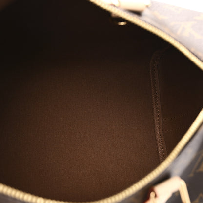 Louis Vuitton Mon Monogram Speedy Bandouliere 30 Indigo Blue Khaki 5 of 9