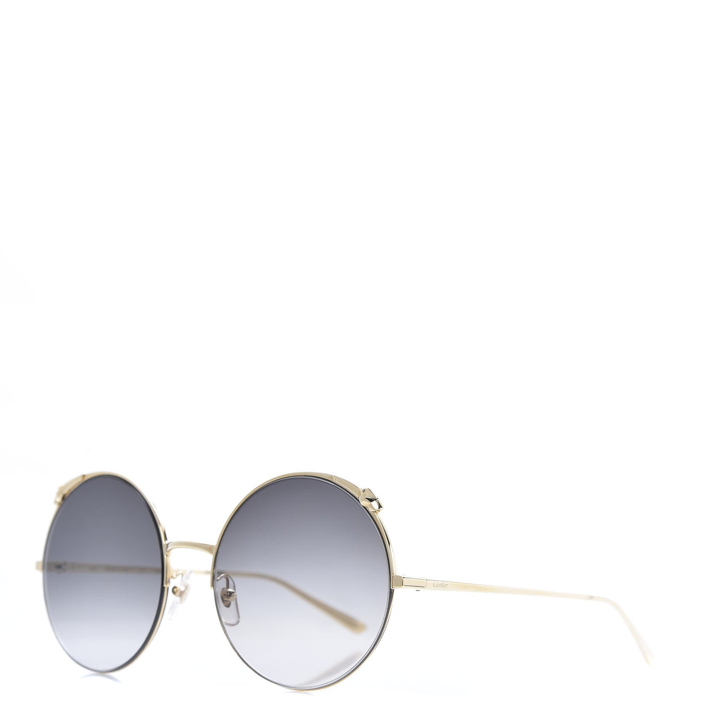 Panthere De Round Sunglasses Gold