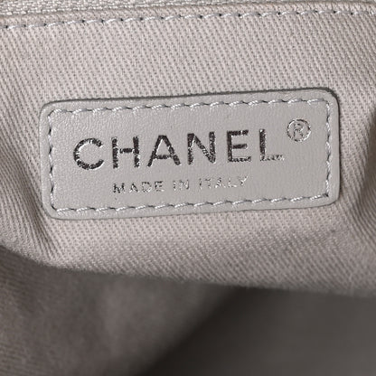 Chanel Caviar Quilted Easy Zip Tote White 6 of 9