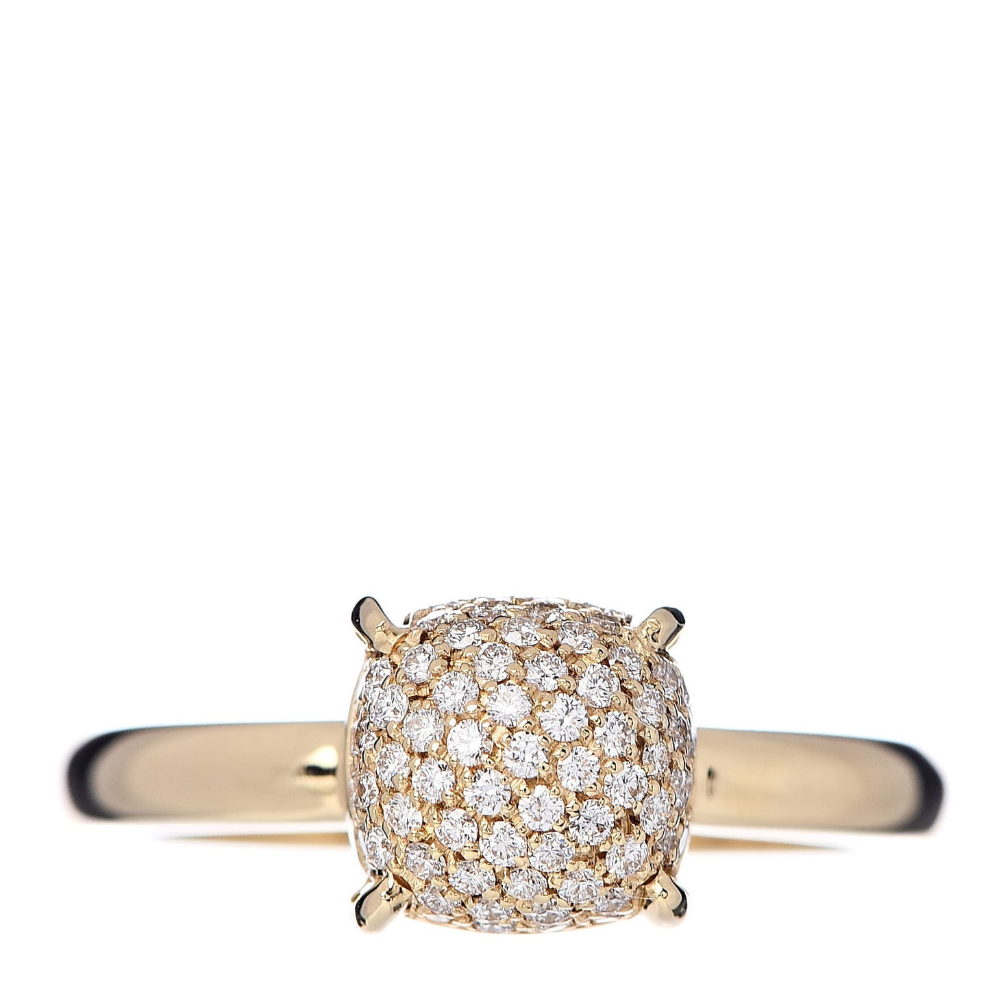 18K Yellow Gold Diamond 7mm Paloma Picasso Sugar Stacks Ring 49 5