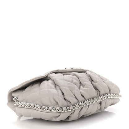 Chanel Washed Lambskin Quilted Large Chain Around Flap Grey 4 of 10