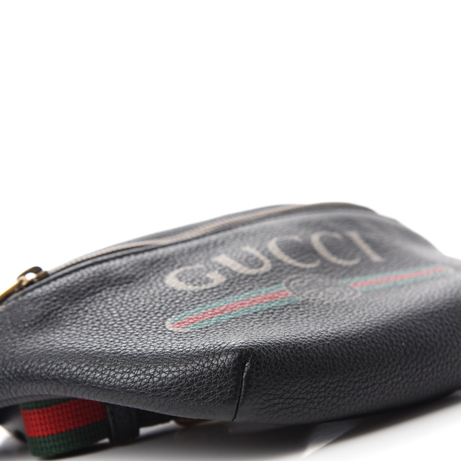 Gucci Grained Calfskin Small Logo Belt Bag Black 6 of 11