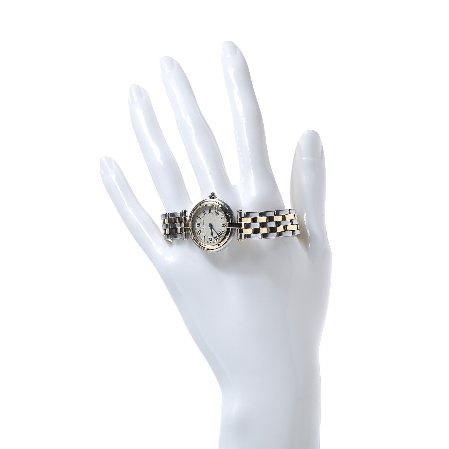 Cartier Stainless Steel 18K Yellow Gold 24mm Panthere Vendome Quartz Watch 2 of 6