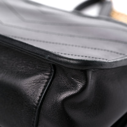 Saint Laurent Lambskin Matelasse Monogram Baby Niki Chain Satchel Black 11 of 12