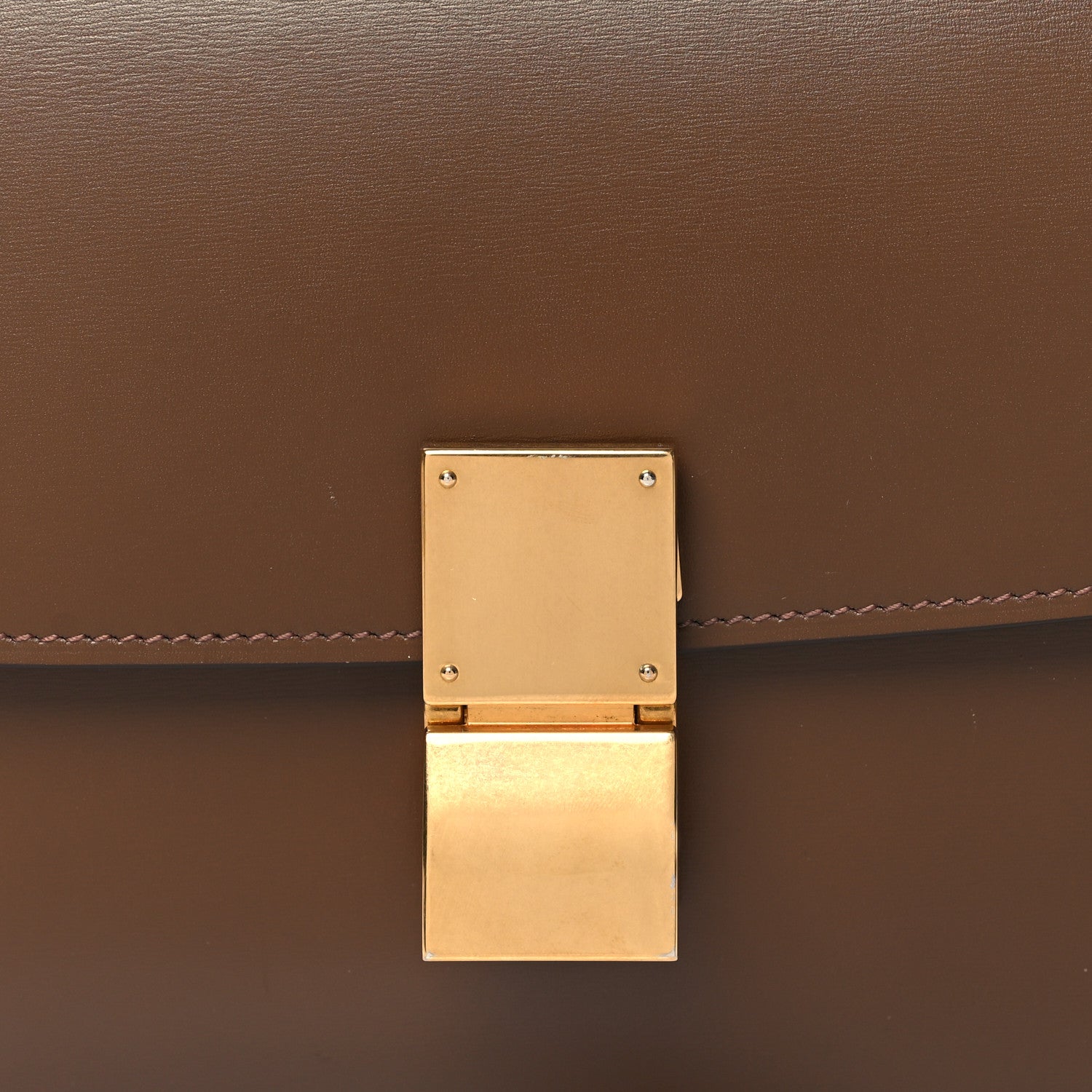 Celine Box Calfskin Medium Classic Box Flap Bag Camel 9 of 12