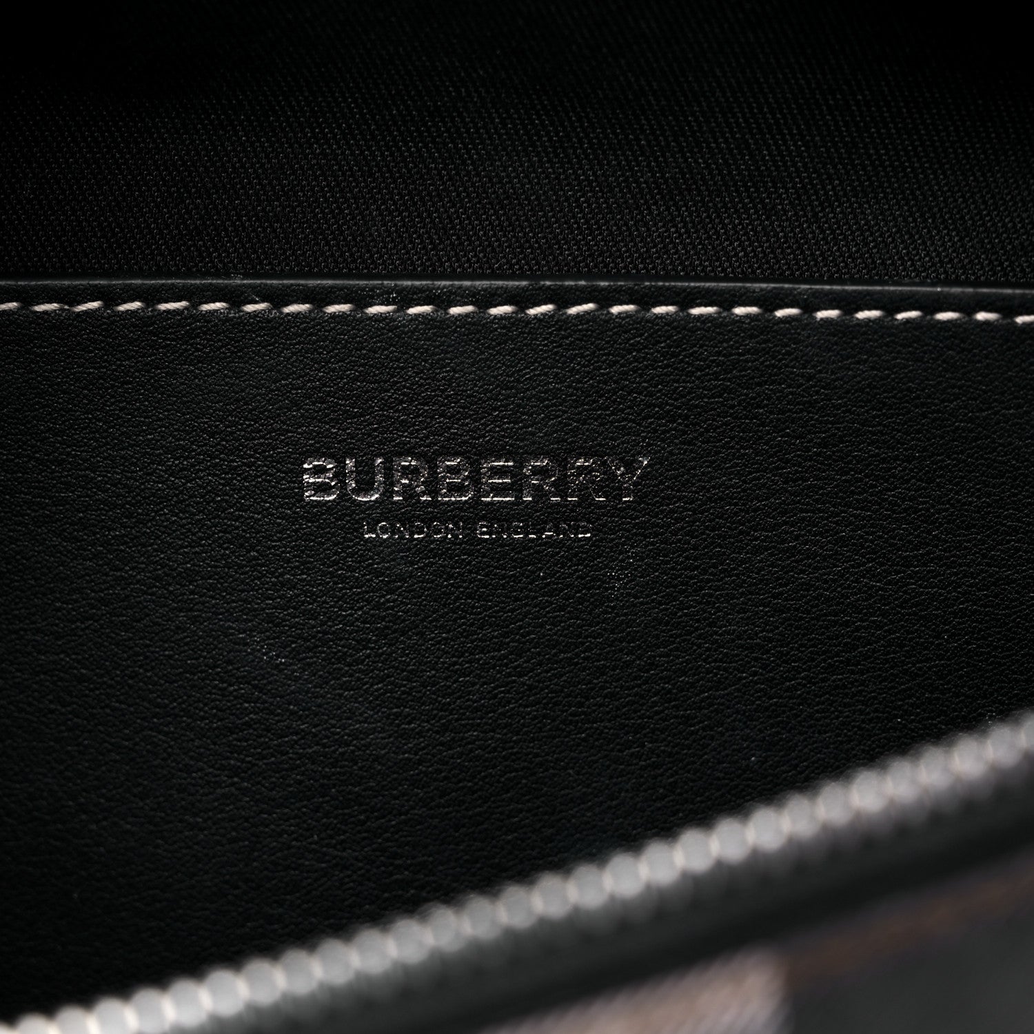 Burberry E-canvas Check Bum Bag Dark Birch Brown 6 of 14