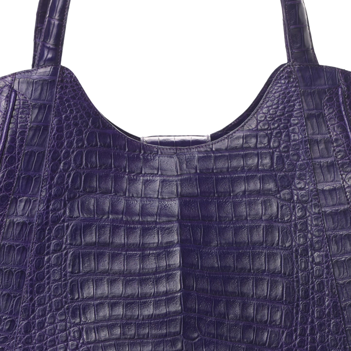 Crocodile Shoulder Bag Bright Purple