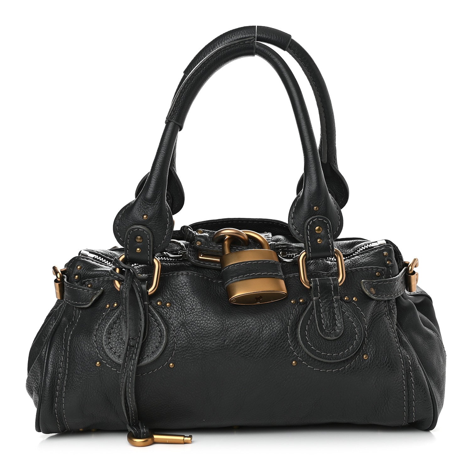 Chloe Calfskin Medium Paddington Satchel Black 1 of 8